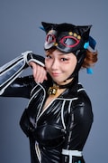 平野茜子扮するキャットウーマン。