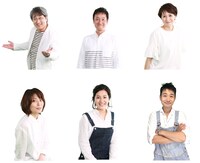 上段左から濱田龍司、 大治幸雄、 長峰みのり、下段左から四條久美子、 谷部聖子、 添野豪。