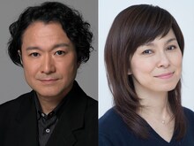 「アンチポデス」の出演者。左から白井晃、高田聖子。