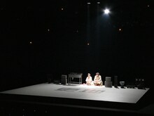 KUNIO10「更地」東京公演舞台稽古の様子。