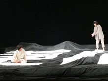 KUNIO10「更地」東京公演舞台稽古の様子。