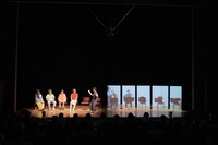 「チェルフィッチュ×藤倉大 with Klangforum Wien 新作音楽劇」ワークインプログレス公演より。（撮影：加藤和也）