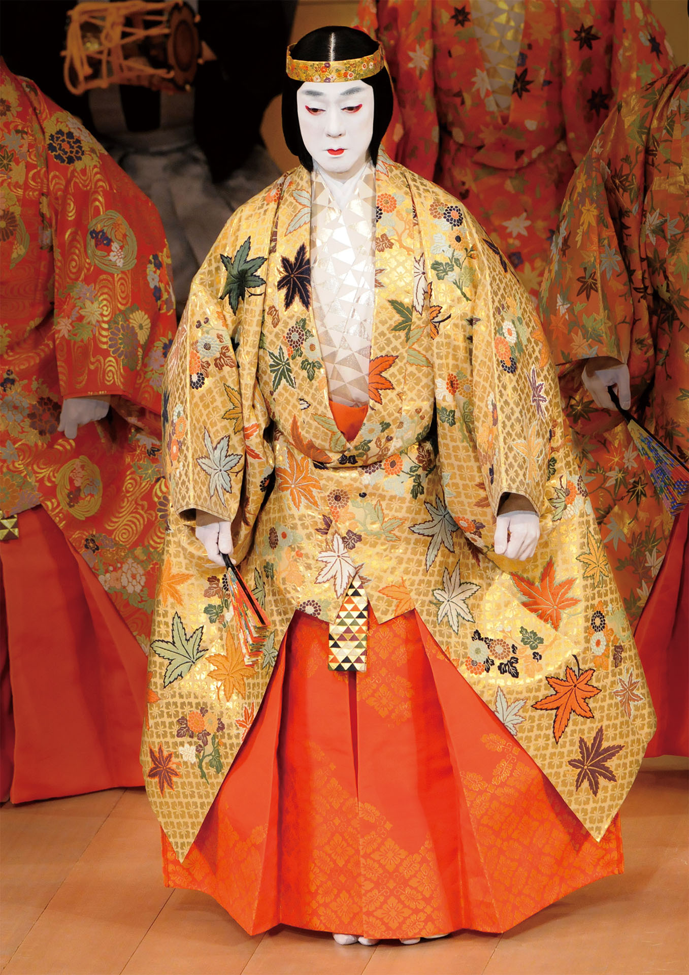 「信濃路紅葉鬼揃」より、坂東玉三郎扮する鬼女。（撮影：福田尚武）