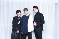 左から彩凪翔、七海ひろき、岐洲匠。