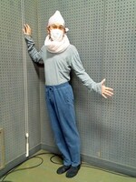 長年の愛用により、汗の吸収性が抜群になった長袖トップス。