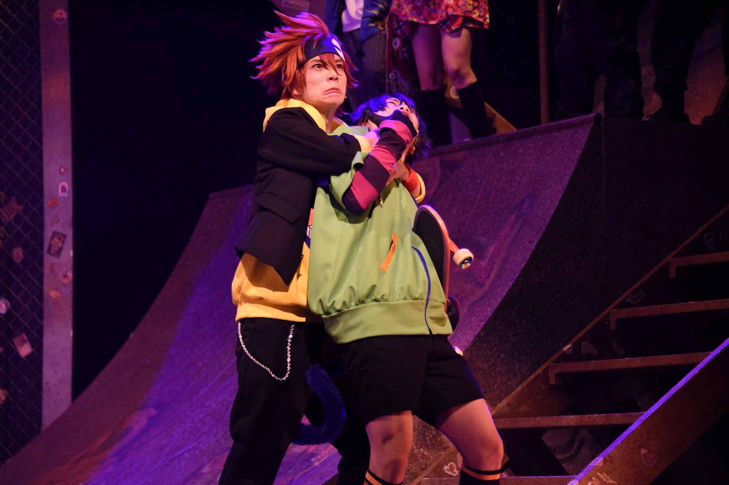「SK∞ エスケーエイト The Stage」より、「第1部：The First Part～熱い夜のはじまり～」の様子。