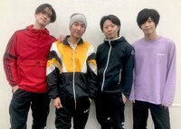 左からバーンズ勇気、伊藤壮太郎、後藤健流、本田礼生。