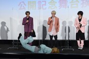 倒れる前川優希(前列中央)。