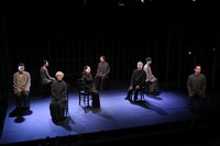 文学座12月アトリエの会「Hello～ハロルド・ピンター作品6選～」より、「灰から灰へ」。（撮影：宮川舞子）