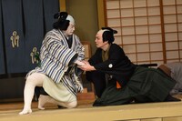 「新春浅草歌舞伎」（2018年）より、「双蝶々曲輪日記 引窓」。(c)松竹