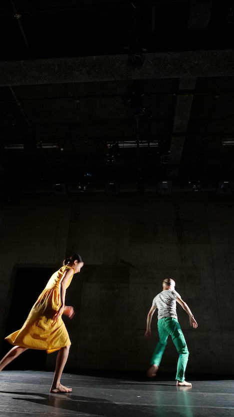 笠井瑞丈×上村なおか 新作ダンス公演「未来の世界 / never knows」より。(撮影:鈴木雅晴)