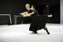 Noism0「Near Far Here」リハーサルより。（撮影：遠藤龍）