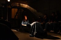 戯曲組 第4回公演「エアスイミング」公開稽古より。（撮影： 宍戸ともこ）