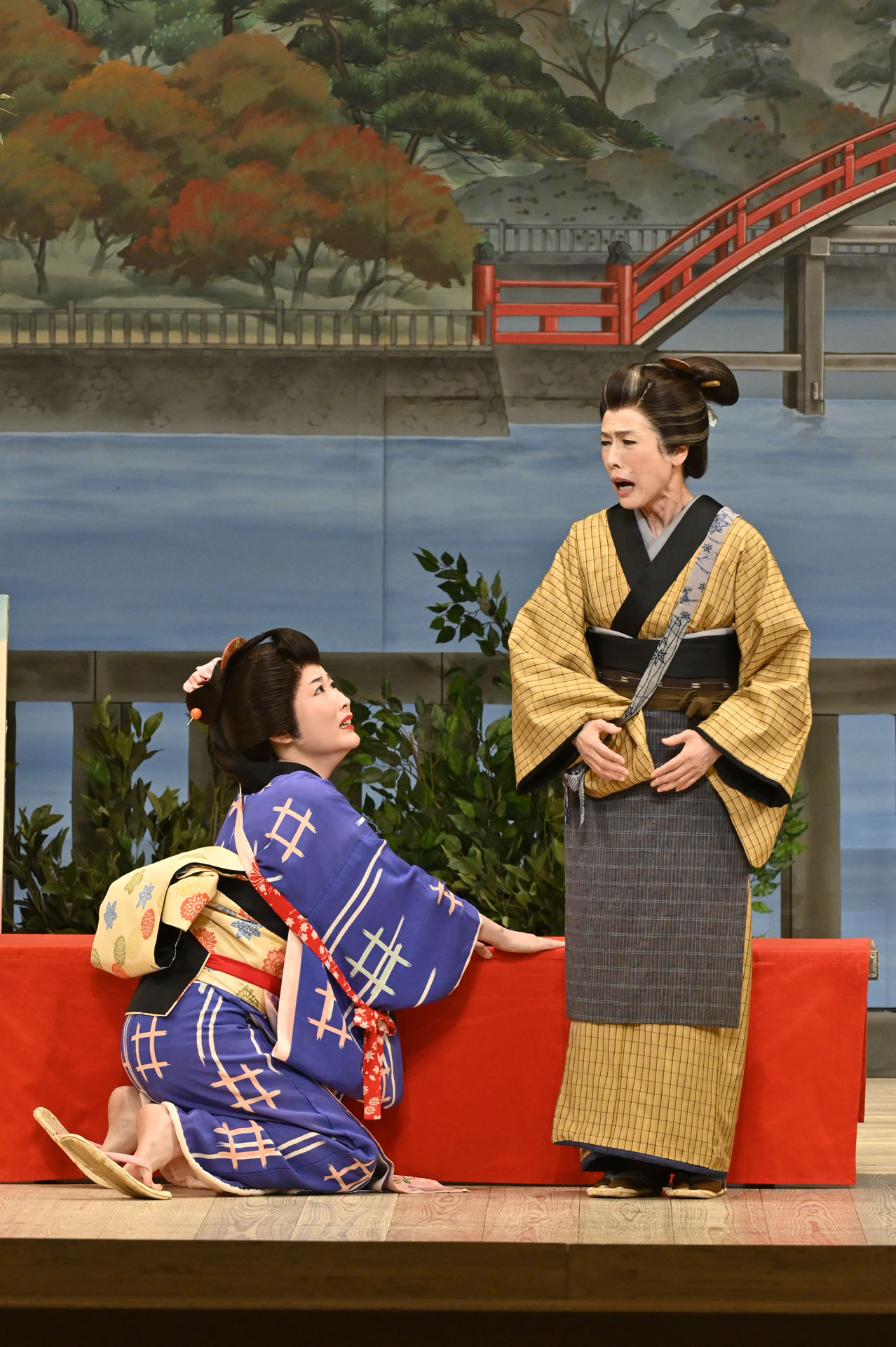 「初笑い！松竹新喜劇 新春お年玉公演」より、「お種と仙太郎」の様子。(c)松竹