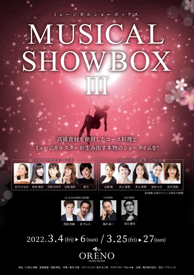「俺のpresents『MUSICAL SHOWBOX III』」ビジュアル