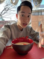 お雑煮とツーショット！ フレッシュさ満点。