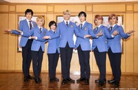 左から加藤将、小西詠斗、山内優花、小松準弥、里中将道、二葉勇、二葉要。