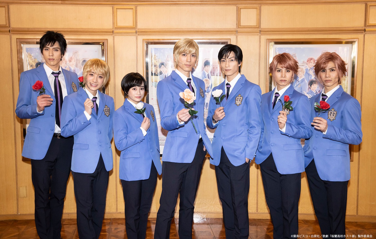 左から加藤将、小西詠斗、山内優花、小松準弥、里中将道、二葉勇、二葉要。