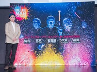 「ブルーマングループワールドツアーIN JAPAN」制作発表記者会見より、松本幸四郎。（撮影：引地信彦）