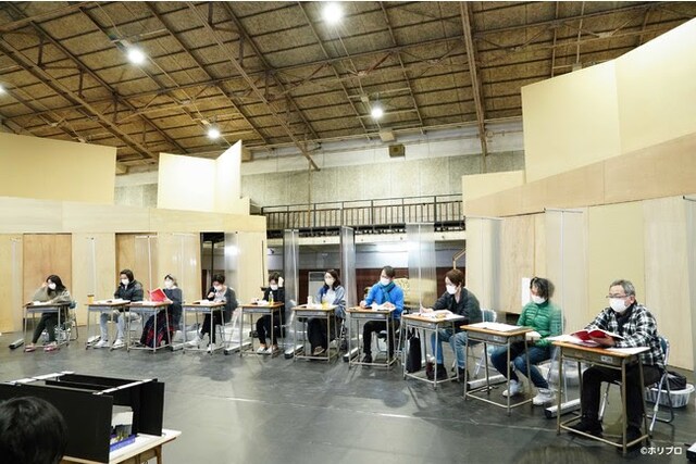 ミュージカル「ブラッド・ブラザーズ」稽古より。（撮影：岩田えり）