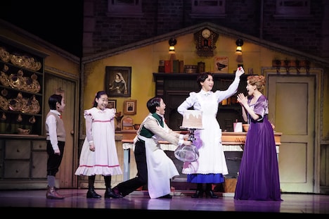 ミュージカル「メリー・ポピンズ」公開舞台稽古より。