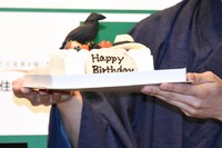 鬼舞辻無惨をイメージしたケーキ。