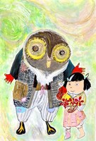 「フクローじいさんとベル子ちゃん」メインビジュアル