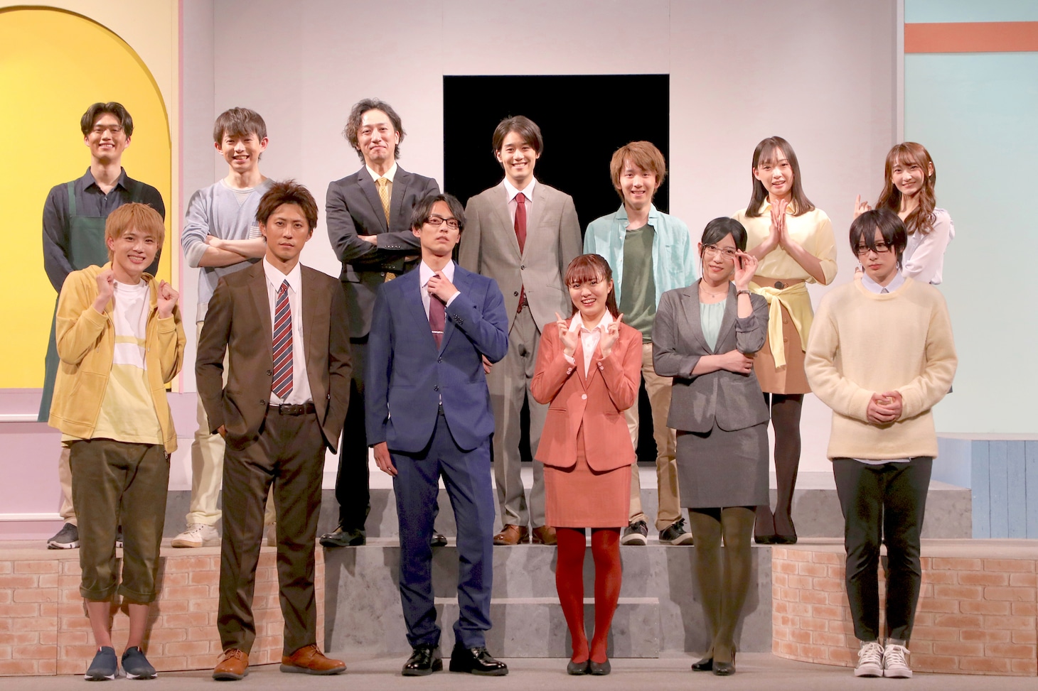 舞台「ヲタクに恋は難しい」の出演者。（撮影：金丸雅代）(c)舞台「ヲタ恋」製作委員会