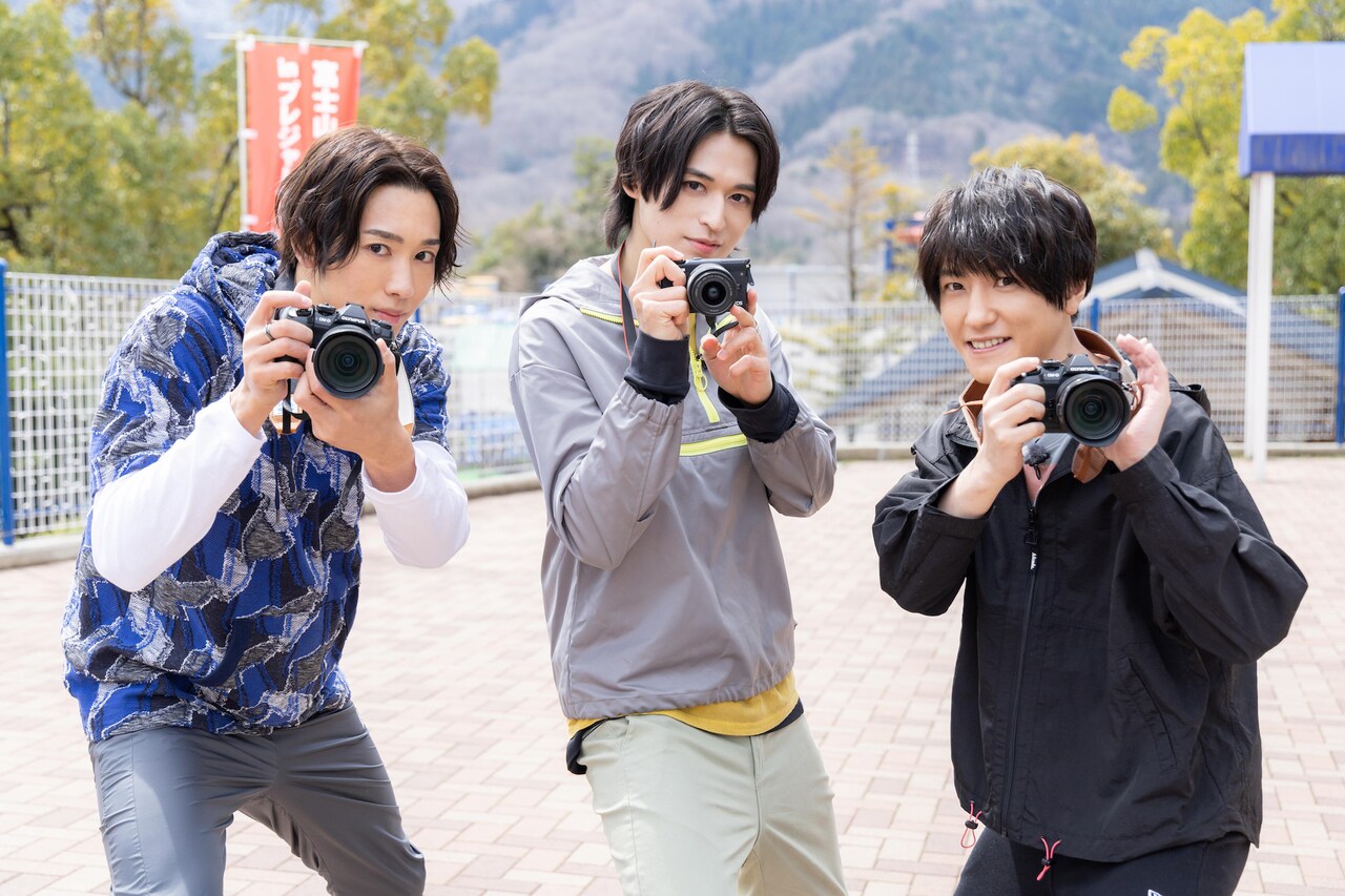 「2.5次元男子推しTV シーズン5」鈴木拡樹・近藤頌利・高本学が巨大アスレチックに挑戦