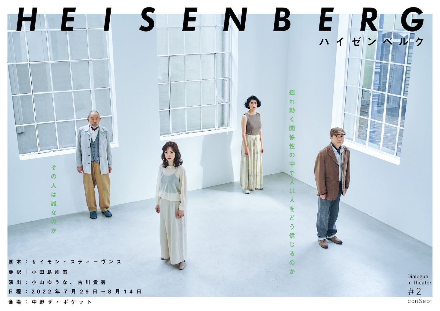 conSept Dialogue in Theater#2「Heisenberg（ハイゼンベルク）」ビジュアル