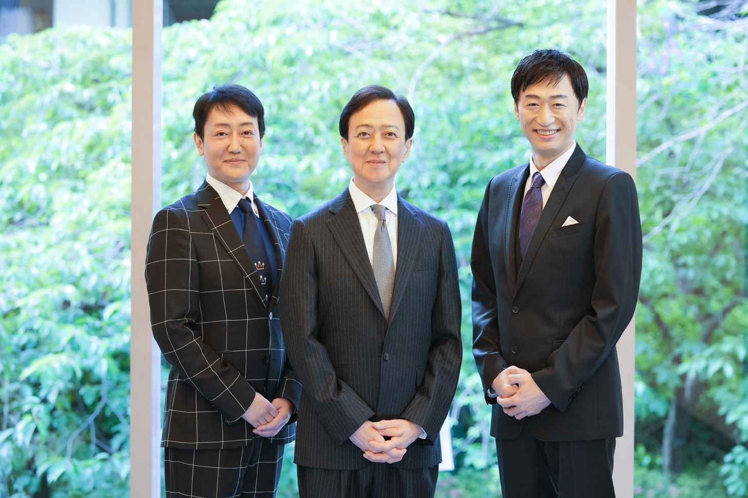 左から河合雪之丞、坂東玉三郎、喜多村緑郎。(c)松竹