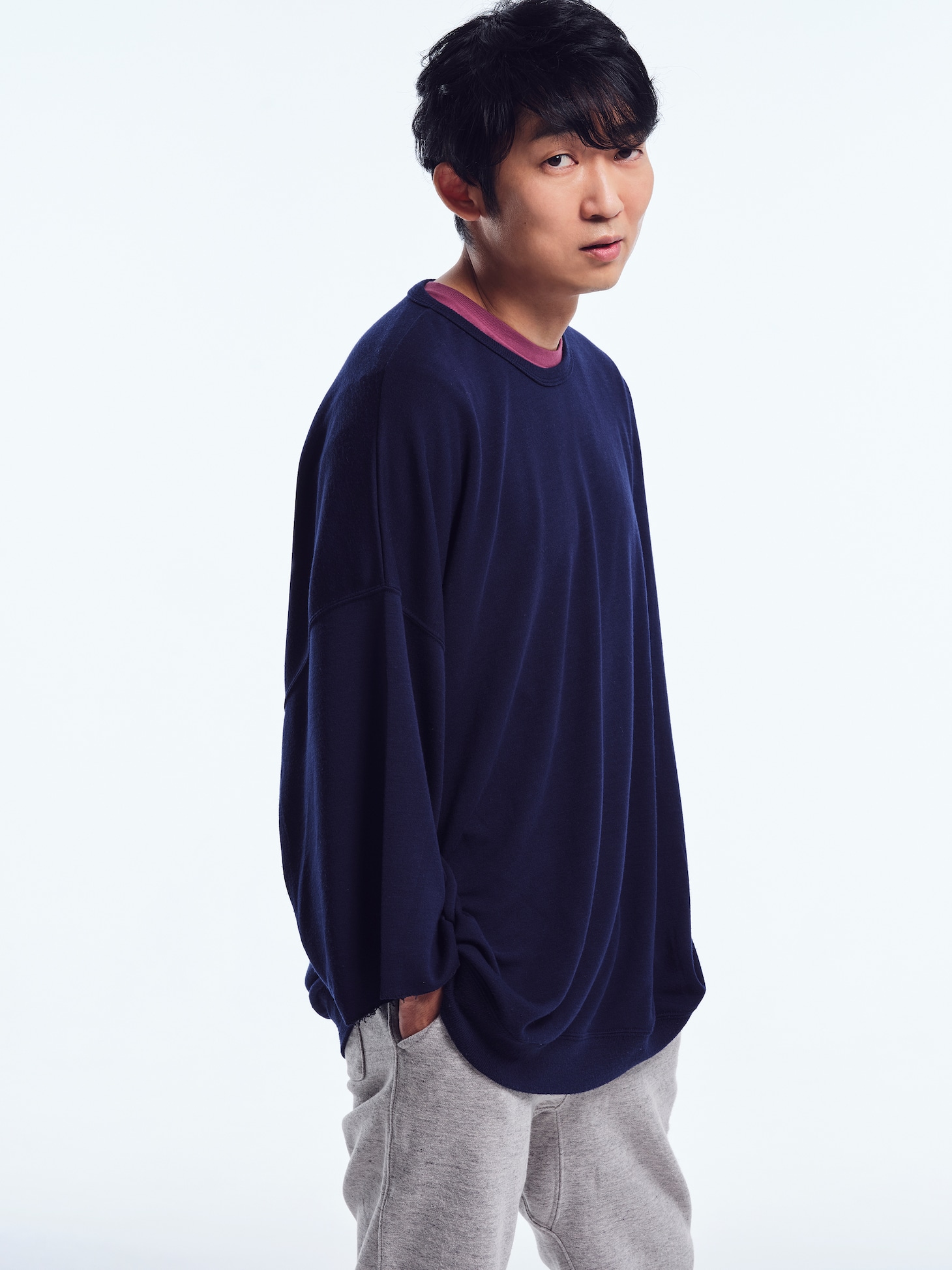 「蒲田行進曲完結編 銀ちゃんが逝く」より、石田明のビジュアル。