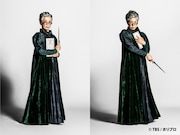 榊原郁恵扮するマクゴナガル校長、高橋ひとみ扮するマクゴナガル校長。