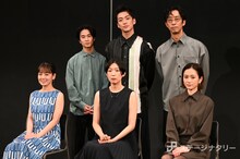 後列左から前田旺志郎、大東駿介、北村有起哉、前列左から伊原六花、江口のりこ、前田敦子。