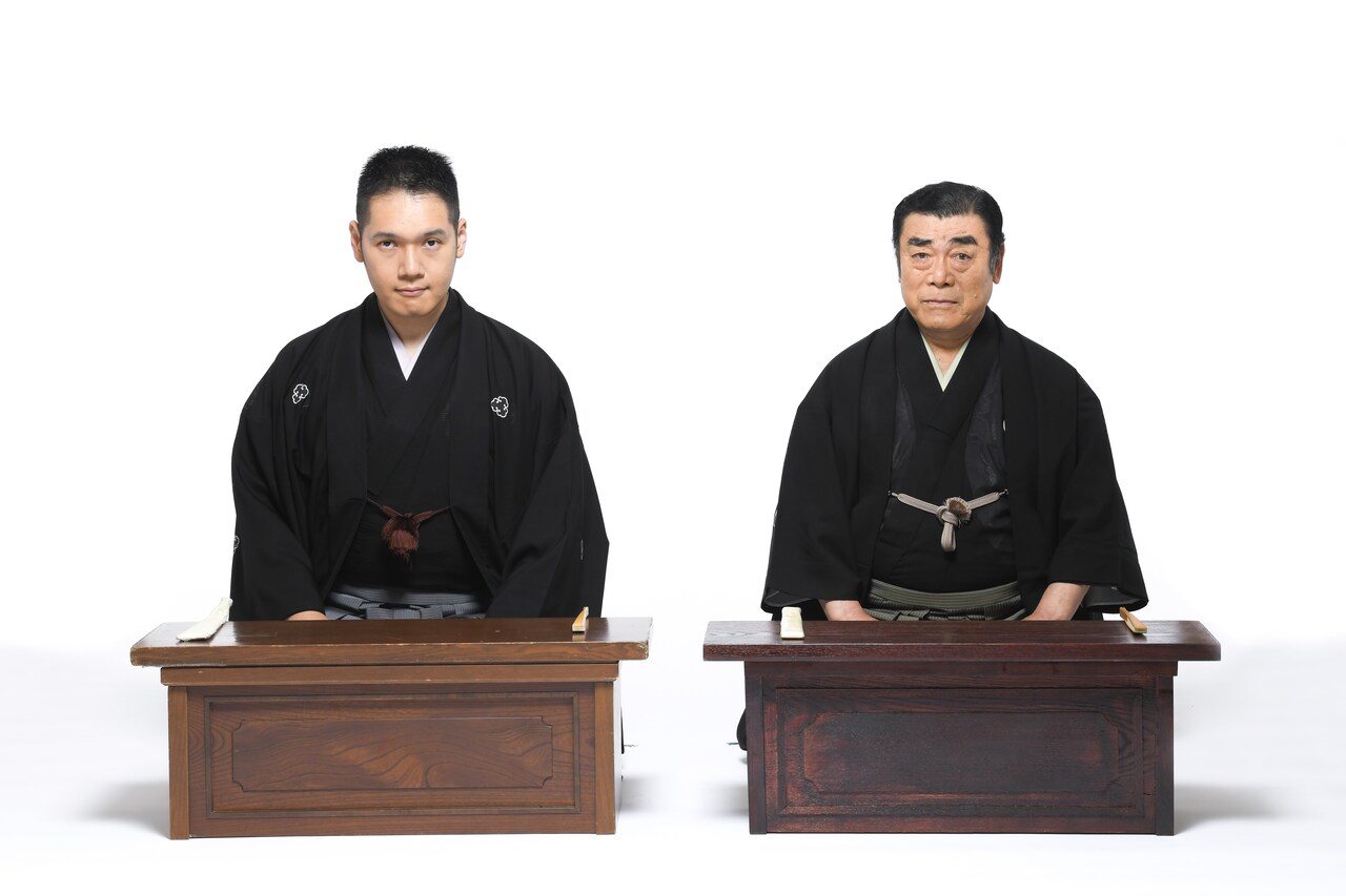 左から神田伯山、神田松鯉。(c)松竹 - 講談「荒川十太夫」が尾上