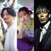 左からPInO、福永ありさ、HideboH。