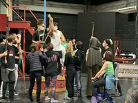 ブロードウェイミュージカル「ピピン」稽古場の様子。