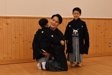 左から中村秀乃介、中村歌昇、中村種太郎。