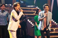 「福田雄一×井上芳雄『グリーン＆ブラックス』」#65より、左から三浦宏規、井上芳雄。