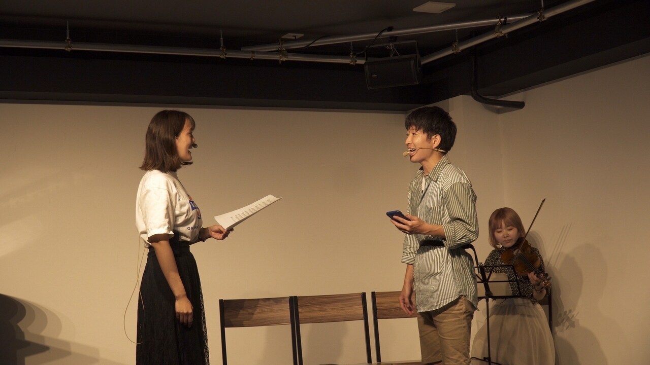 大柿友哉と平安座美央の沖縄発、二人芝居ミュージカル「Acoustic!」