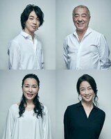 上段左から三津谷亮、中尾隆聖。下段左から奥山美代子、山像かおり。