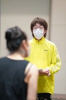 「わたしは幾つものナラティヴのバトルフィールド」稽古の様子。（撮影：大洞博靖）