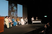 神戸アートビレッジセンター（KAVC）プロデュース公演 手話裁判劇「テロ」記者会見の様子。