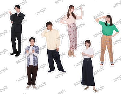 イマーシブシアター「スタジオより愛をこめて」アクリルスタンドのサンプル。