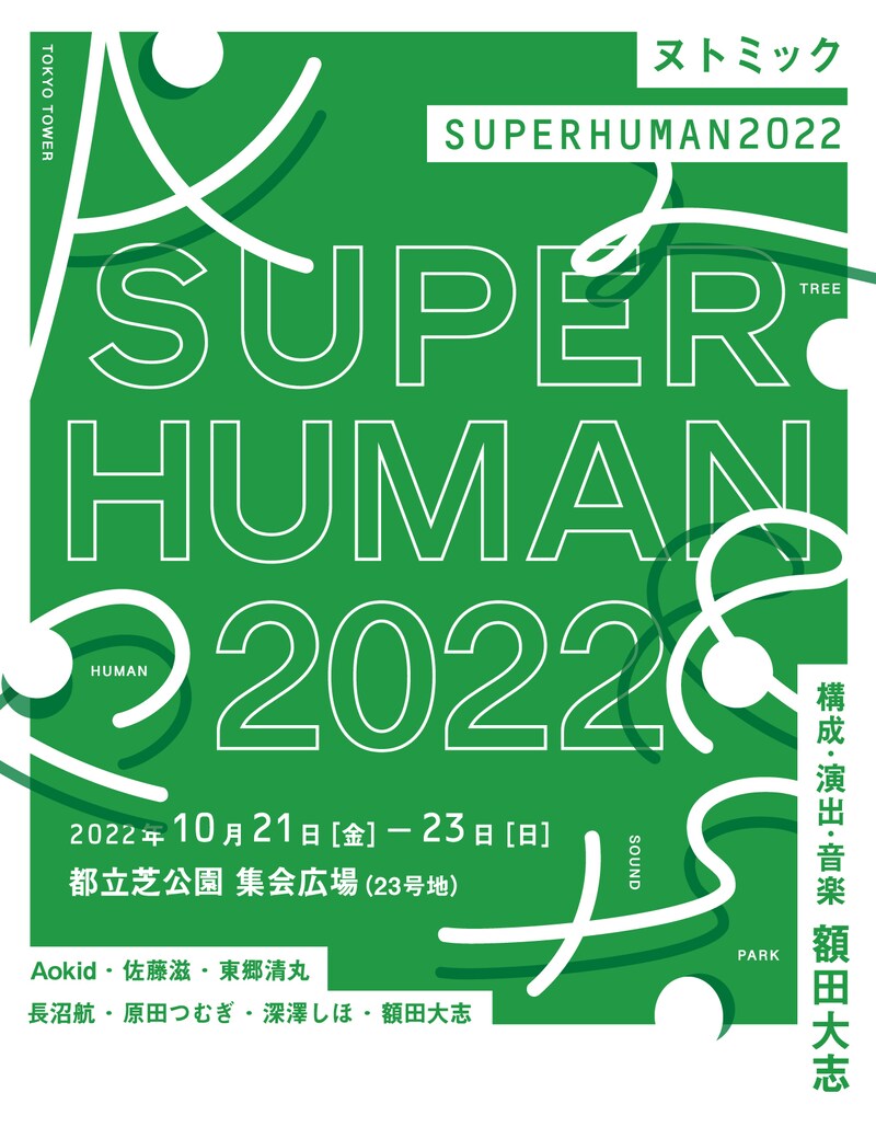 ヌトミック「SUPERHUMAN 2022」ビジュアル