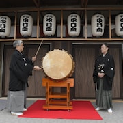 一番太鼓の音が鳴り響く、「平成中村座 十月大歌舞伎」幕開け