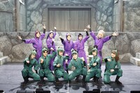 「ミュージカル『忍たま乱太郎』第12弾再演 まさかの共闘!?大作戦!!」の出演者。（撮影：丸山尚）