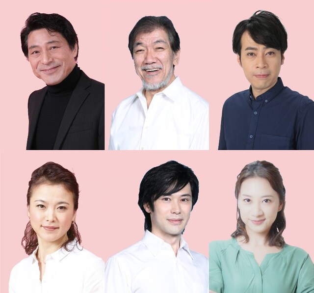上段左から加藤健一、新井康弘、岩崎正寛、下段左から加藤忍、加藤義宗、日和佐美香。