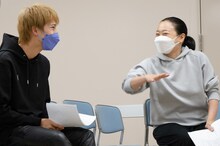 ひだりから木原瑠生、いとうあさこ。