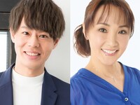 左から神尾晋一郎、濱田めぐみ。